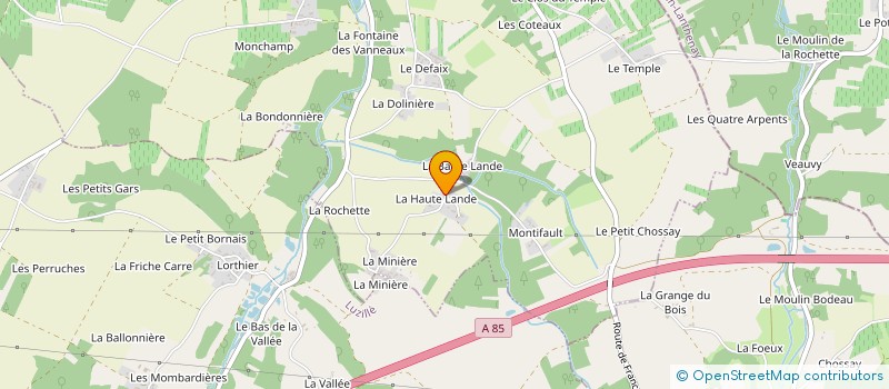 localisation de l'entreprise MBTP - MILON BATIMENT TRAVAUX PUBLICS  FRANCUEIL