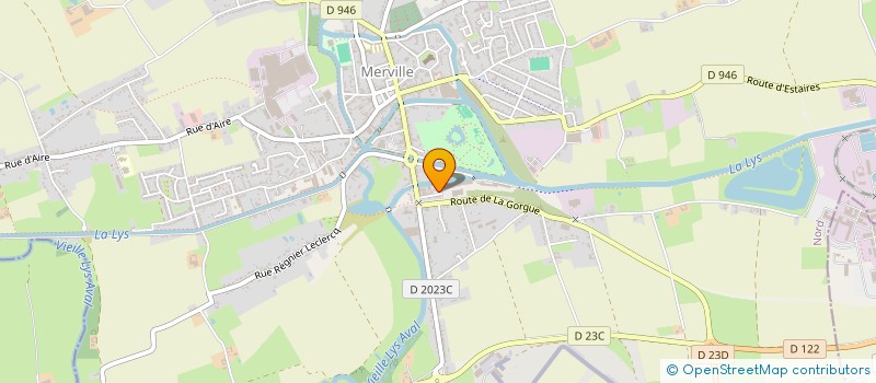 localisation de l'entreprise MBTP SERVICES  MERVILLE