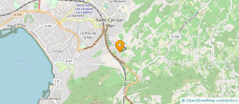 localisation de l'entreprise MBV à SAINT-CYR-SUR-MER