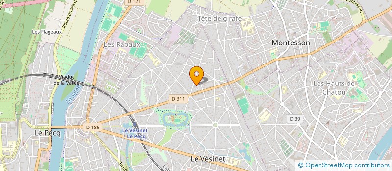 localisation de l'entreprise MBV ARCHITECTURE & DESIGN à LE VESINET