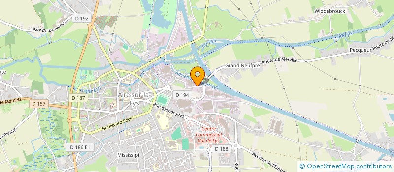 localisation de l'entreprise MBVA  AIRE-SUR-LA-LYS