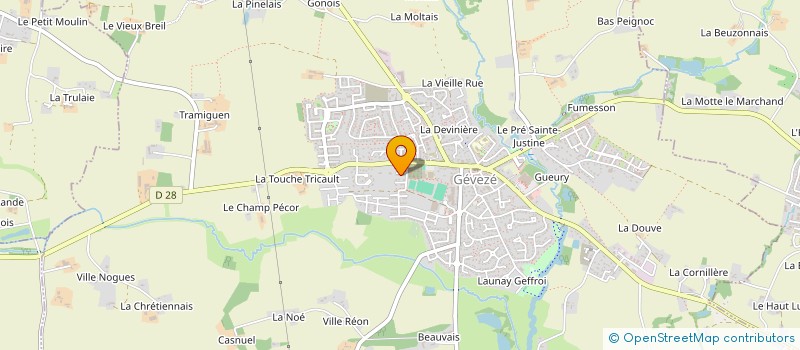 localisation de l'entreprise MBVH  GEVEZE