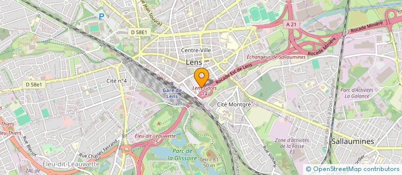 localisation de l'entreprise MBVJ  LENS