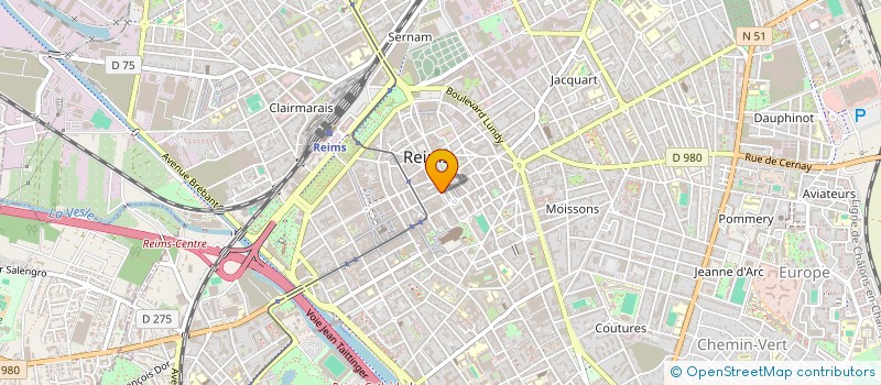 localisation de l'entreprise MBW à REIMS