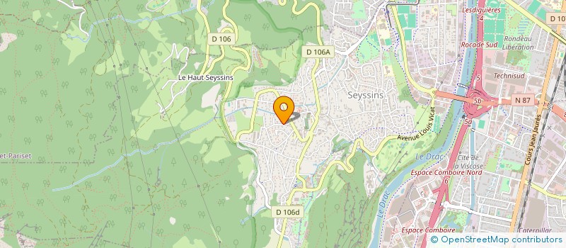 localisation de l'entreprise MC 10 à SEYSSINS