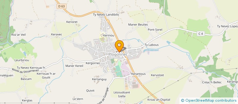 localisation de l'entreprise MC  PLOGONNEC