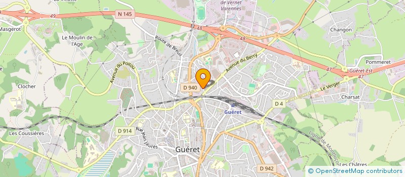 localisation de l'entreprise MC ACTION  GUERET