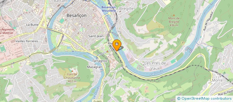 localisation de l'entreprise MC + ARCHITECTURE  BESANCON