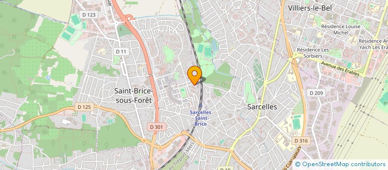 localisation de l'entreprise MC ART à SAINT-BRICE-SOUS-FORET