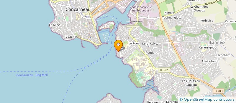 localisation de l'entreprise MC & ASSOCIES à CONCARNEAU