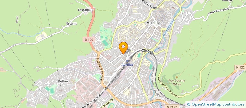localisation de l'entreprise MC AUDIT à AURILLAC