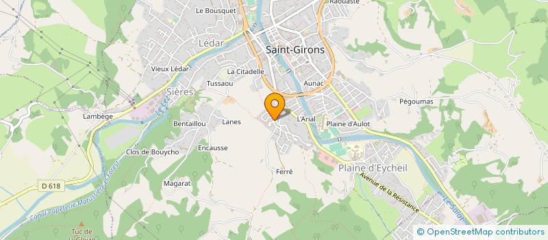 localisation de l'entreprise MC AUTO à SAINT-GIRONS