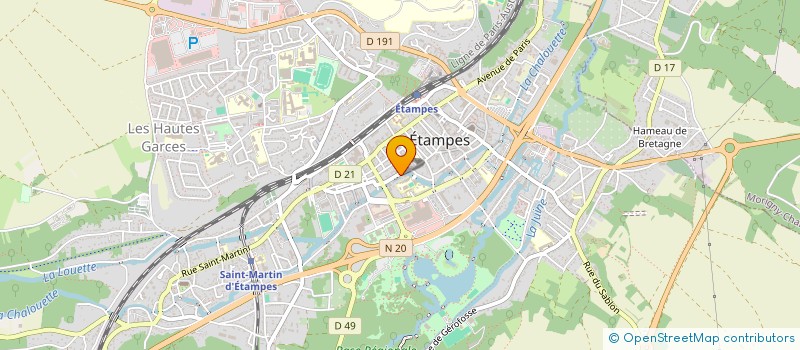 localisation de l'entreprise MC AUTO 91 à ETAMPES