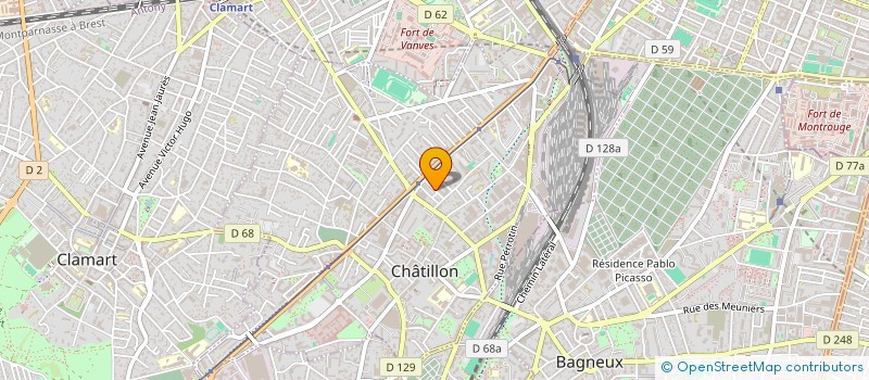 localisation de l'entreprise MC AUTO à CHATILLON