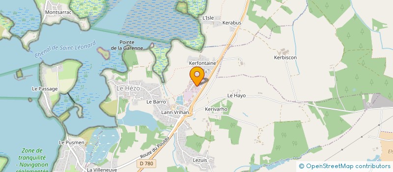 localisation de l'entreprise MC AUTO DU GOLFE  LE HEZO