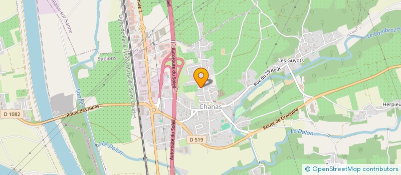 localisation de l'entreprise MC AUTOS 38 à ROUSSILLON