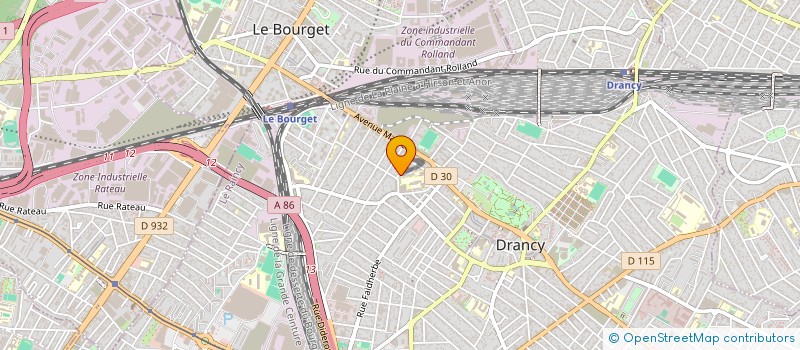 localisation de l'entreprise MC BAT à DRANCY