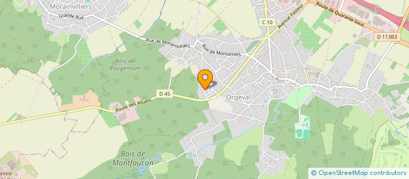 localisation de l'entreprise MC BAT à ORGEVAL