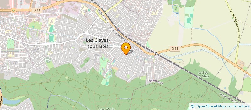 localisation de l'entreprise MC BAT  LES CLAYES-SOUS-BOIS