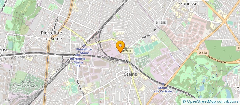 localisation de l'entreprise MC BATIMENT à STAINS