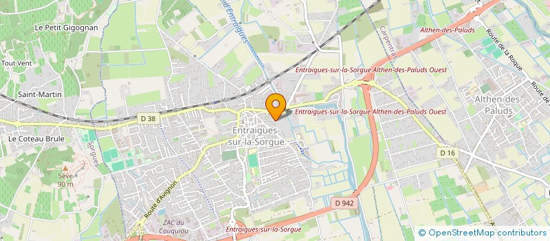 localisation de l'entreprise MC BATIMENT à ENTRAIGUES-SUR-LA-SORGUE