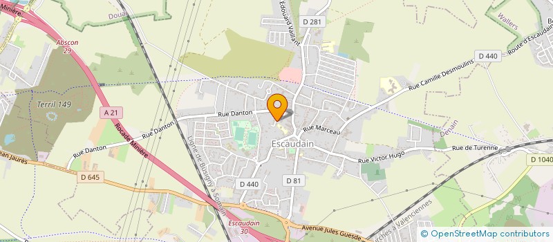 localisation de l'entreprise MC BATIMENT  ESCAUDAIN