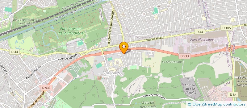 localisation de l'entreprise MC BEAUTE  VAUJOURS