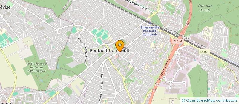 localisation de l'entreprise MC BG D'AFRIQUE à PONTAULT-COMBAULT