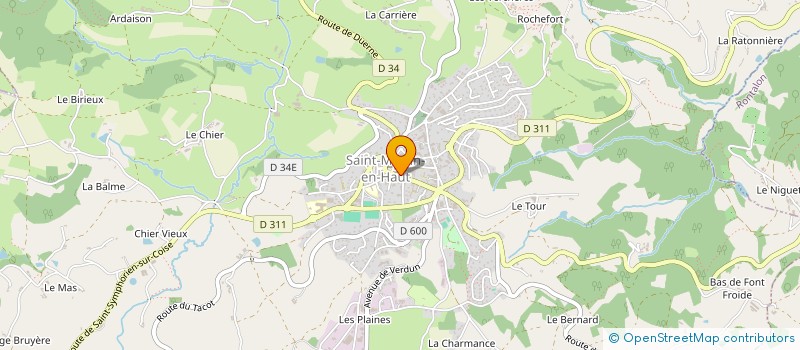 localisation de l'entreprise MC BOUCHERIE  SAINT-MARTIN-EN-HAUT