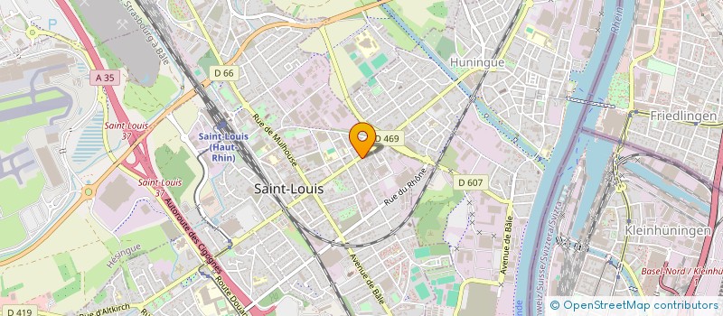 localisation de l'entreprise MC BRODERIE PRET A PORTER  SAINT-LOUIS