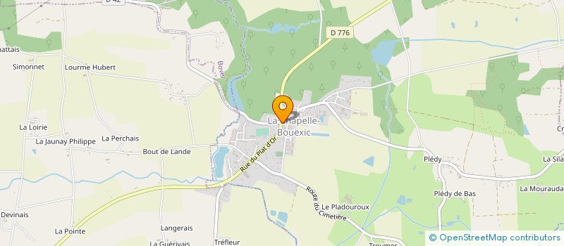 localisation de l'entreprise MC BRODIN  LA CHAPELLE-BOUEXIC