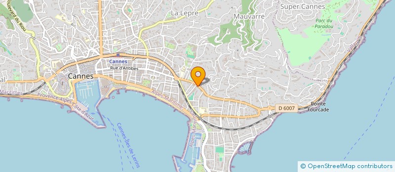 localisation de l'entreprise MC BUILDING à CANNES
