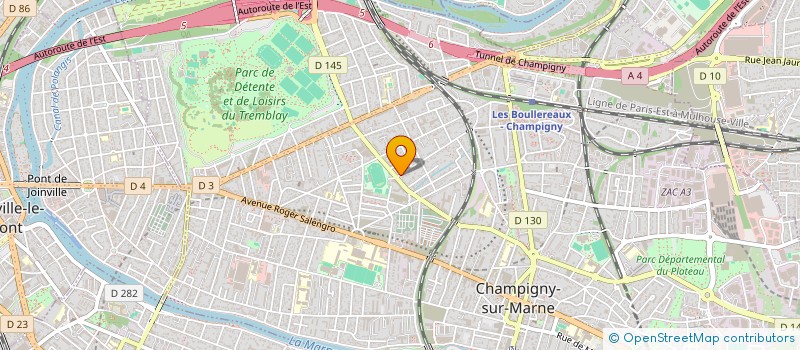 localisation de l'entreprise MC CAJ à CHAMPIGNY-SUR-MARNE