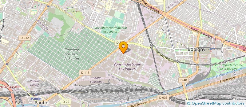 localisation de l'entreprise MC CENTRALE à BOBIGNY