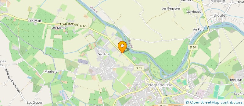 localisation de l'entreprise MC CLIM 82  NEGREPELISSE