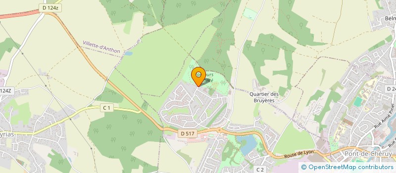 localisation de l'entreprise MC CLIMATISATION  CHARVIEU-CHAVAGNEUX