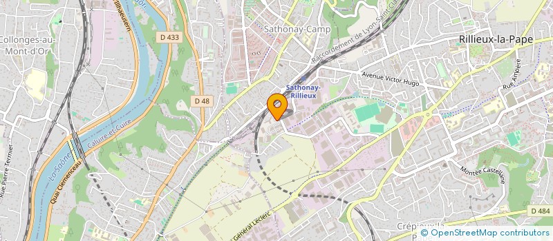 localisation de l'entreprise MC COLOR à RILLIEUX-LA-PAPE