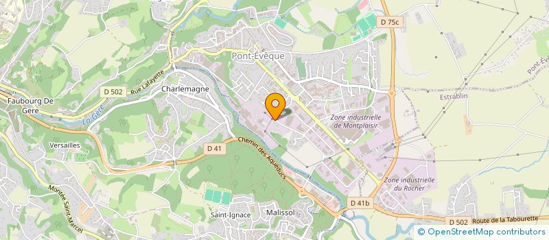 localisation de l'entreprise MC CONSEIL  SALAISE-SUR-SANNE