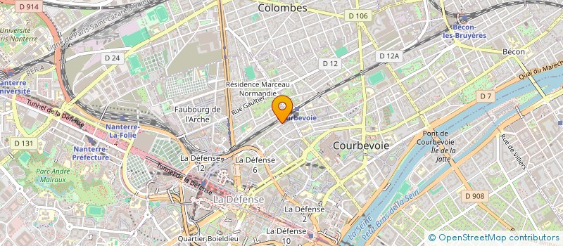 localisation de l'entreprise MC CONSEIL à COURBEVOIE