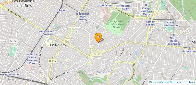 localisation de l'entreprise MC CONSTRCTION à LE RAINCY