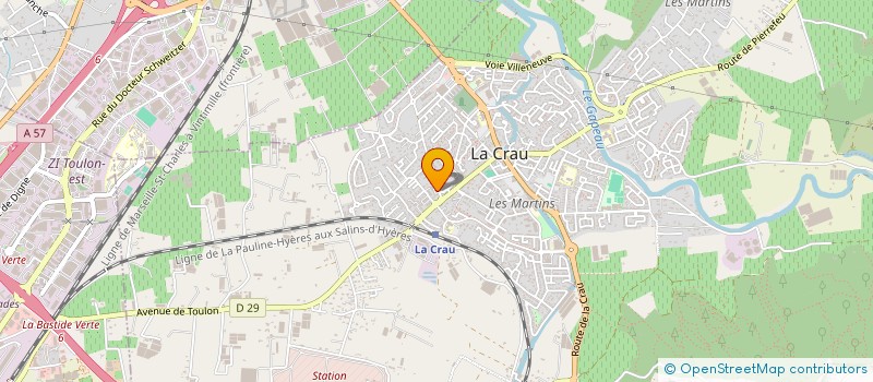 localisation de l'entreprise MC.CONSTRUCTION  LA CRAU