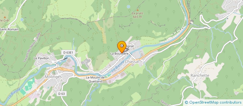 localisation de l'entreprise MC CONSULT  CHASSAL-MOLINGES