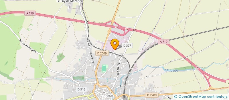 localisation de l'entreprise MC CONTROLE à GANNAT