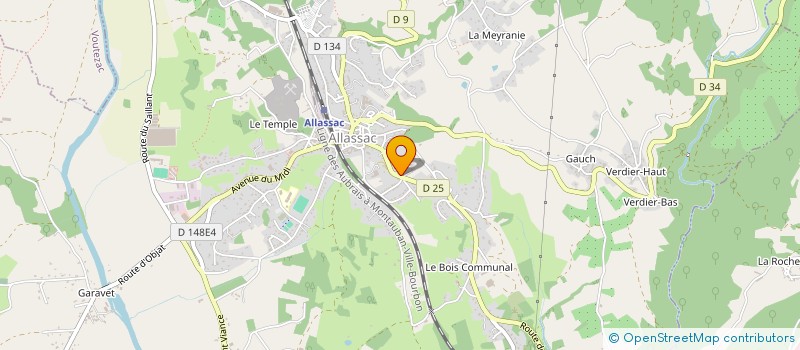 localisation de l'entreprise MC CREATION à ALLASSAC