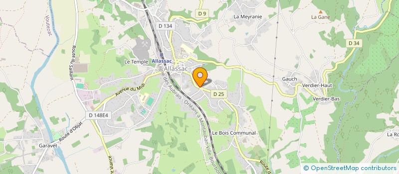 localisation de l'entreprise MC CREATION  ALLASSAC