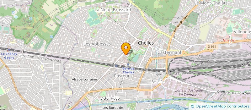 localisation de l'entreprise MC CROSNIER à CHELLES