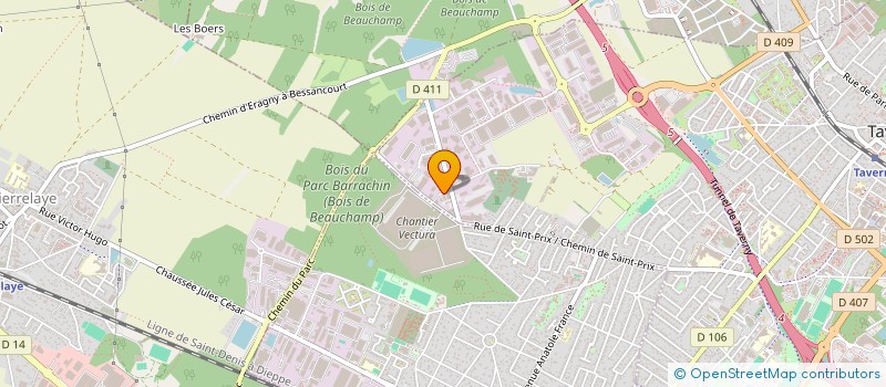 localisation de l'entreprise MC.D HOLDING  TAVERNY