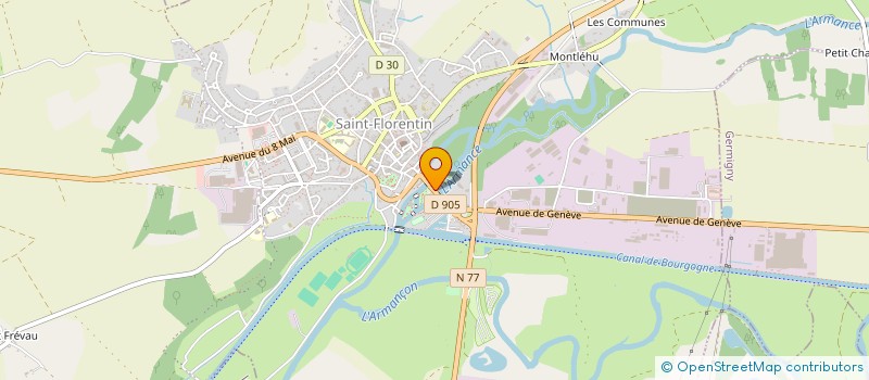 localisation de l'entreprise MC DE L'ARMANCE à SAINT-FLORENTIN