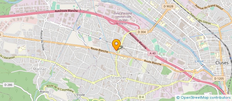 localisation de l'entreprise MC DECOLLETAGE à SCIONZIER