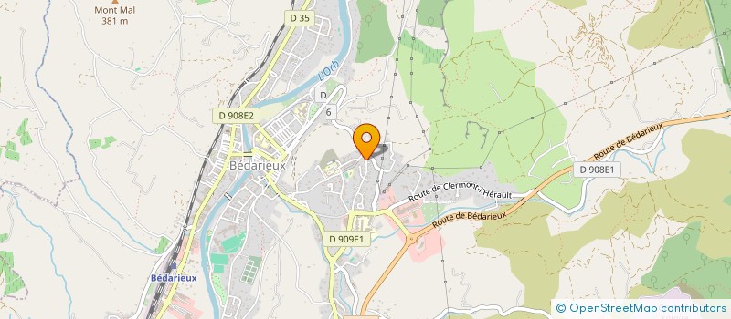 localisation de l'entreprise MC DEPANNAGE 34  BEDARIEUX